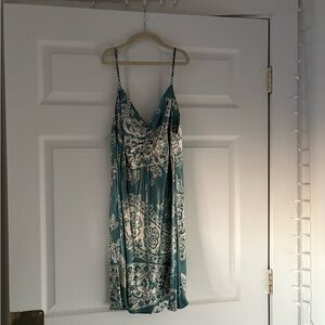 Zara paisley patterned silk mini dress